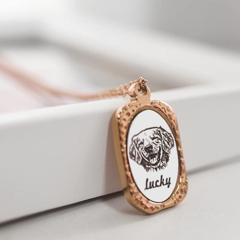 Stainless Steel Engraved Pet Cat Dog Hamster Parrot Photo Pendant Necklace Valentine s Day Commemorative Gift 1pc
Stainless Steel Engraved Pet Cat Dog Hamster Parrot Photo Pendant Necklace Valentine s Day Commemorative Gift 1pc