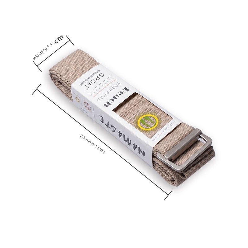 Grom Yoga Belt Stretch Belt Lengthen, Widen, Thicken Non-Elastic Alloy Back Opening Yoga Rope Auxiliary Tool Stretch Strap Beige White
Grom Yoga Belt Stretch Belt Lengthen, Widen, Thicken Non-Elastic Alloy Back Opening Yoga Rope Auxiliary Tool Stretch Strap Beige White