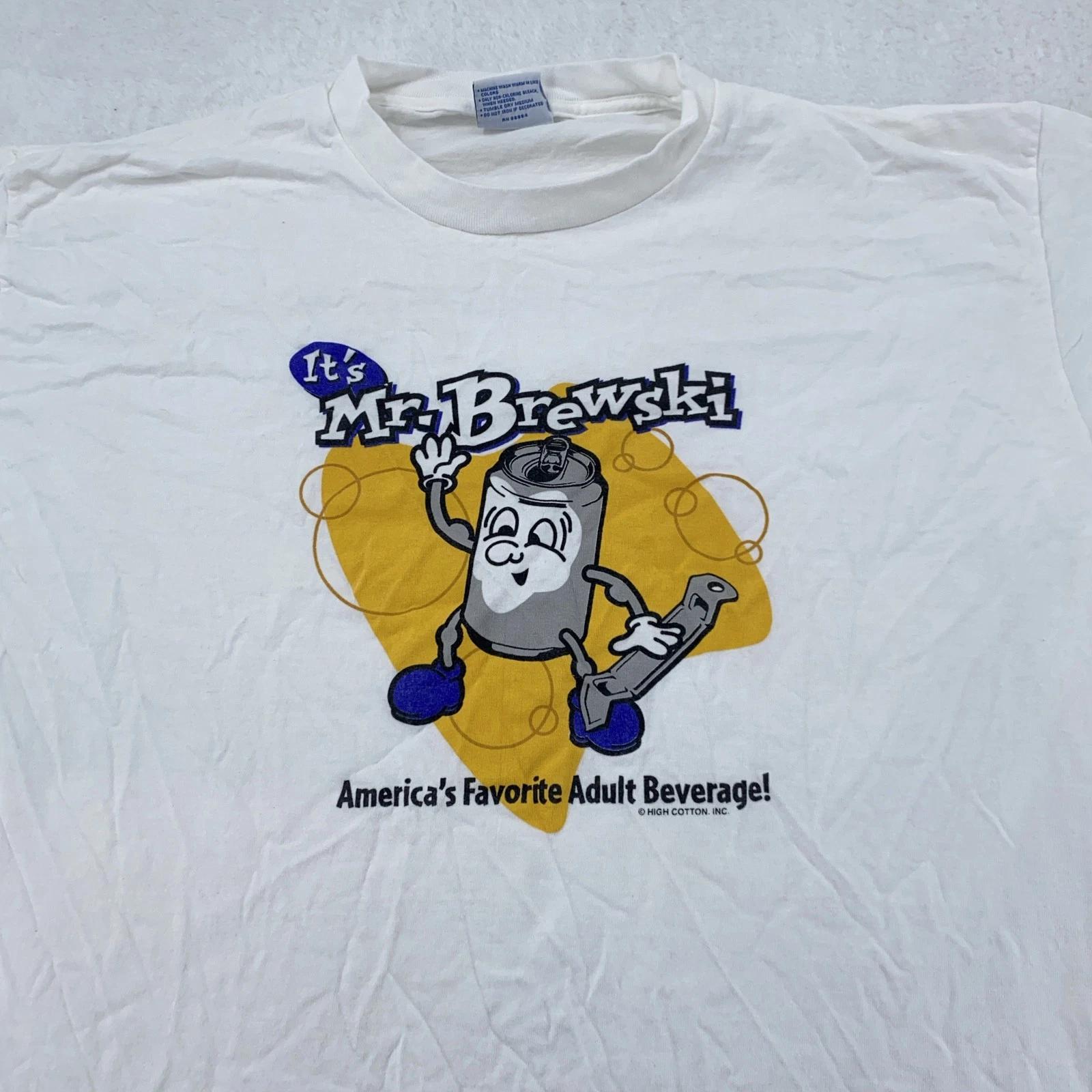 Vintage Mr Brewski America s Favorite Adult Beverage Shirt L/XL White Beer 90s 3XL
Vintage Mr Brewski America s Favorite Adult Beverage Shirt L/XL White Beer 90s 3XL
