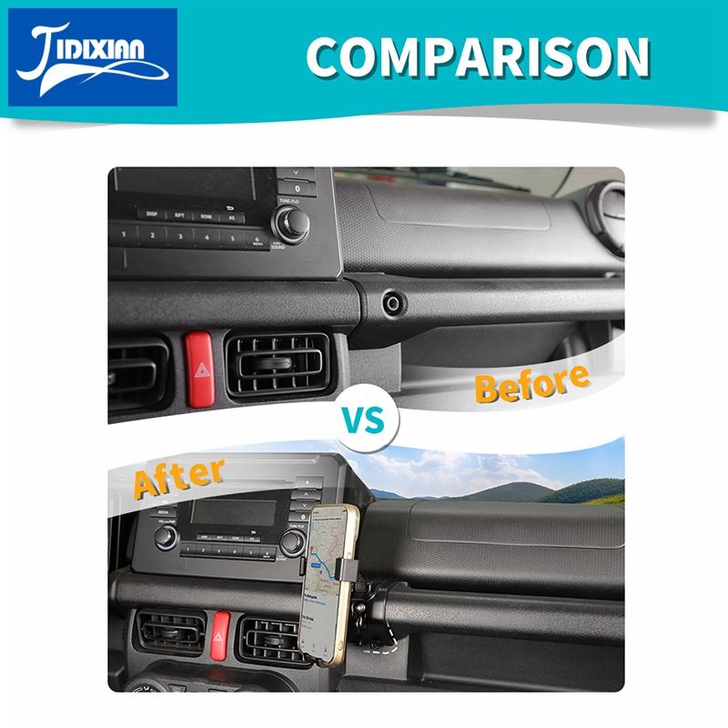 JIDIXIAN Car Interior Phone Holder Mount Bracket Stand Hook for Suzuki Jimny 2022 2023 2024 Up Car Accessories
JIDIXIAN Car Interior Phone Holder Mount Bracket Stand Hook for Suzuki Jimny 2022 2023 2024 Up Car Accessories
