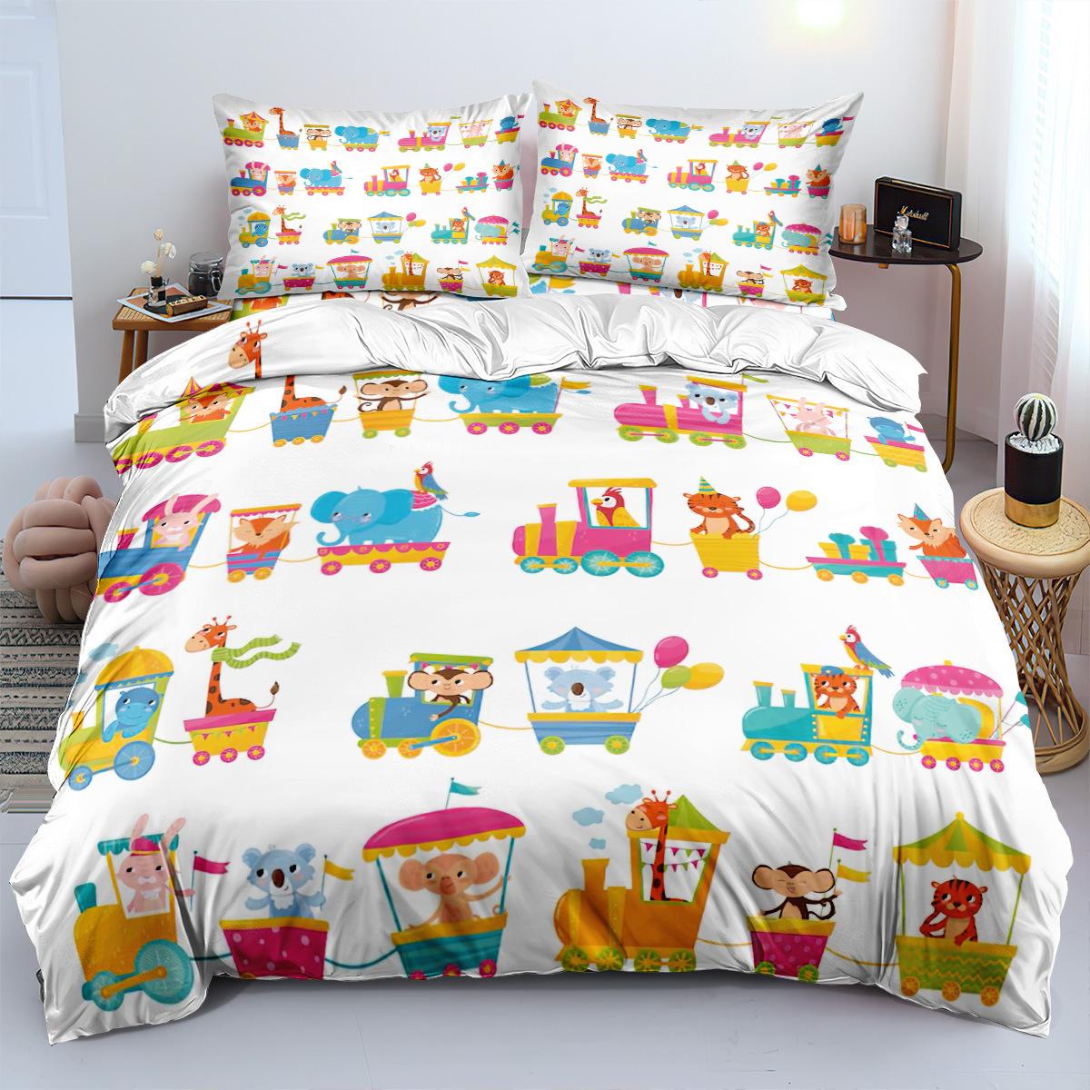 Children S Cartoon Train Series Digital Printing Three-Piece Set 3D Grinding Three-Piece Set 150 * 200 three-piece set
Children S Cartoon Train Series Digital Printing Three-Piece Set 3D Grinding Three-Piece Set 150 * 200 three-piece set