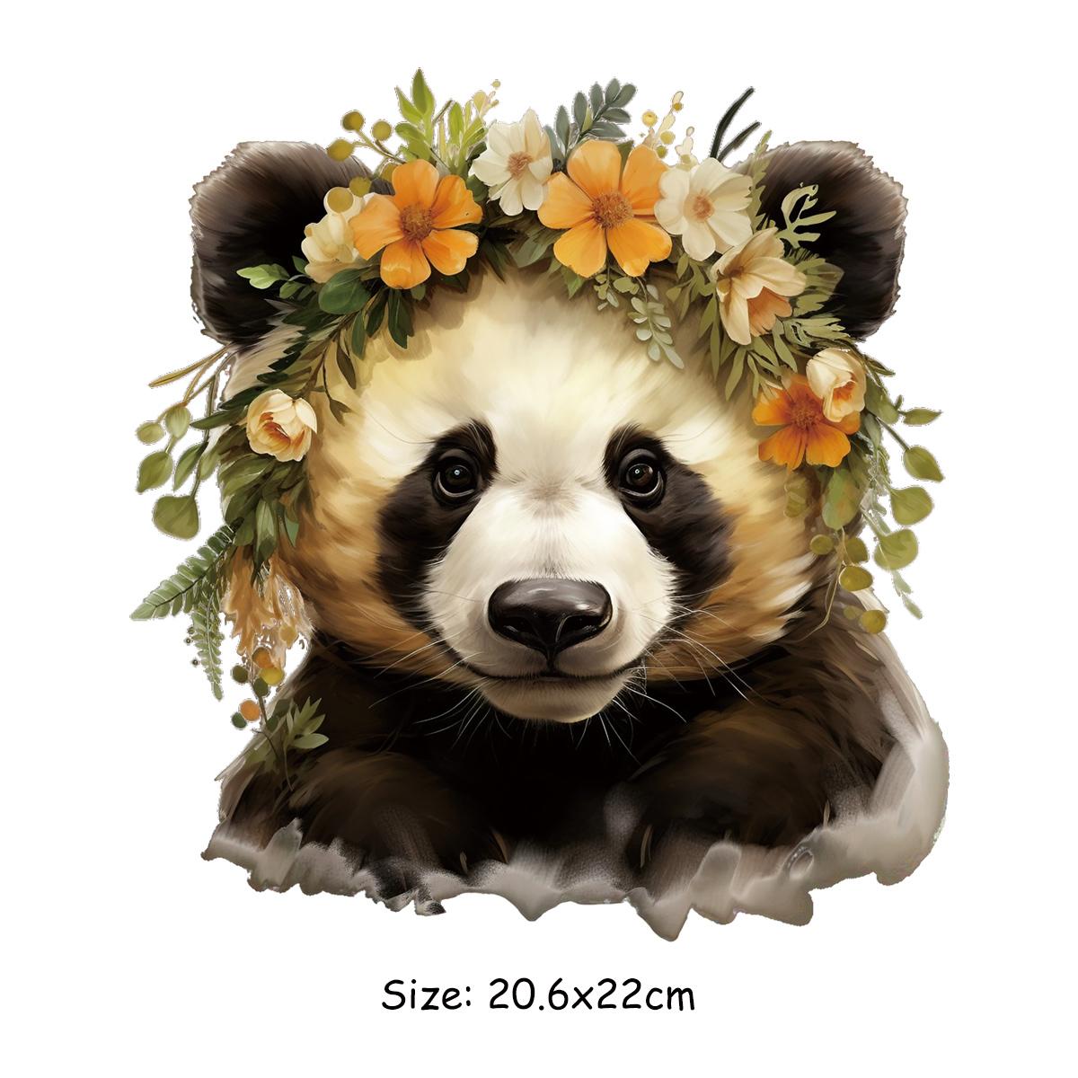 Наклейка с милой пандой и цветочными наклейками, новая моющаяся накладка на одежду, самодельная термопереносная нашивка на одежду, термопресс
Наклейка с милой пандой и цветочными наклейками, новая моющаяся накладка на одежду, самодельная термопереносная нашивка на одежду, термопресс