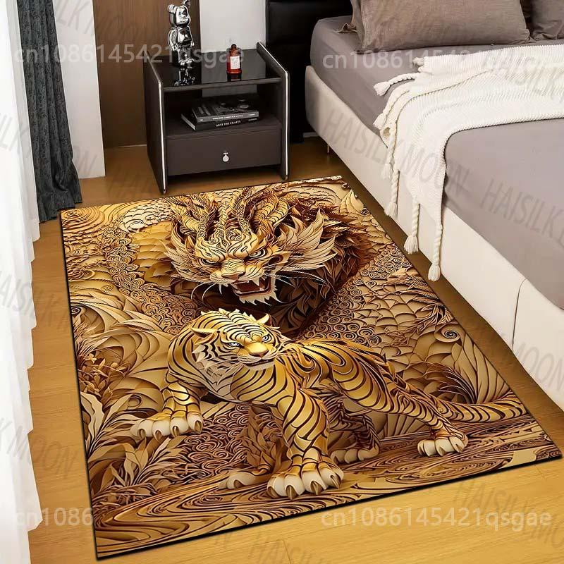 Tiger and Dragon Art Print Carpet for Living Room Bedroom Sofa Creative Doormat Home Decor Area Rugged Non-slip Mat for Gifts 40x60cm
Tiger and Dragon Art Print Carpet for Living Room Bedroom Sofa Creative Doormat Home Decor Area Rugged Non-slip Mat for Gifts 40x60cm