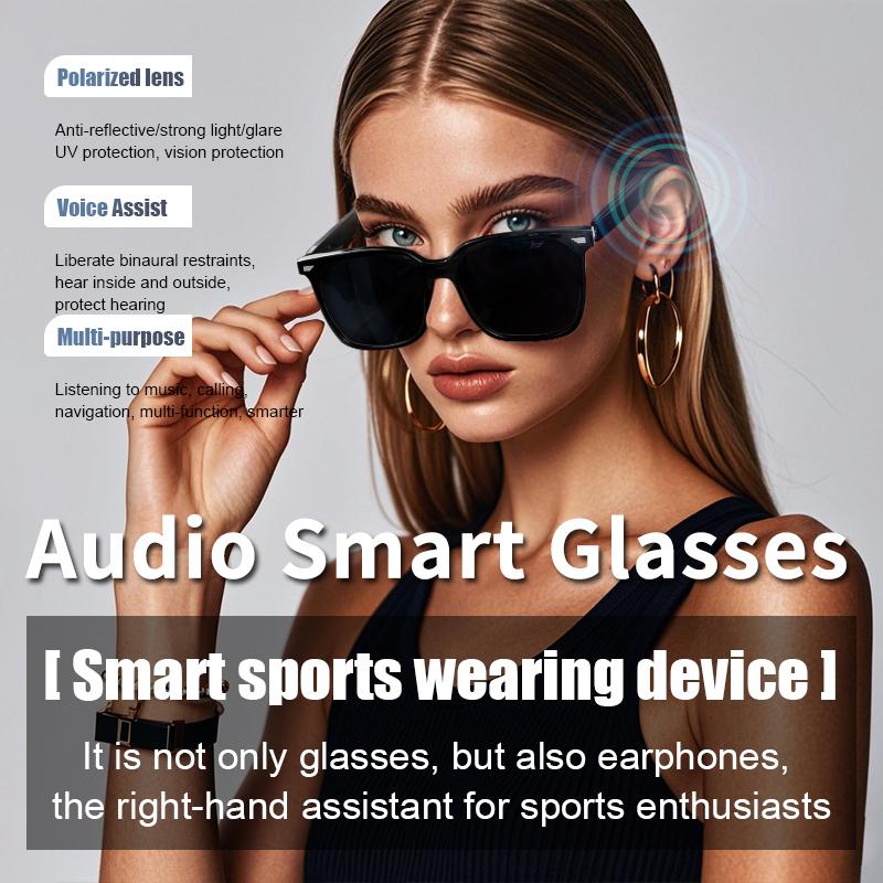 Smart Bluetooth Audio Glasses, Listen To Music And High-definition Calls, Anti-UV Polarization Lenses, Wear Comfortable Sunglasses чорний
Smart Bluetooth Audio Glasses, Listen To Music And High-definition Calls, Anti-UV Polarization Lenses, Wear Comfortable Sunglasses чорний