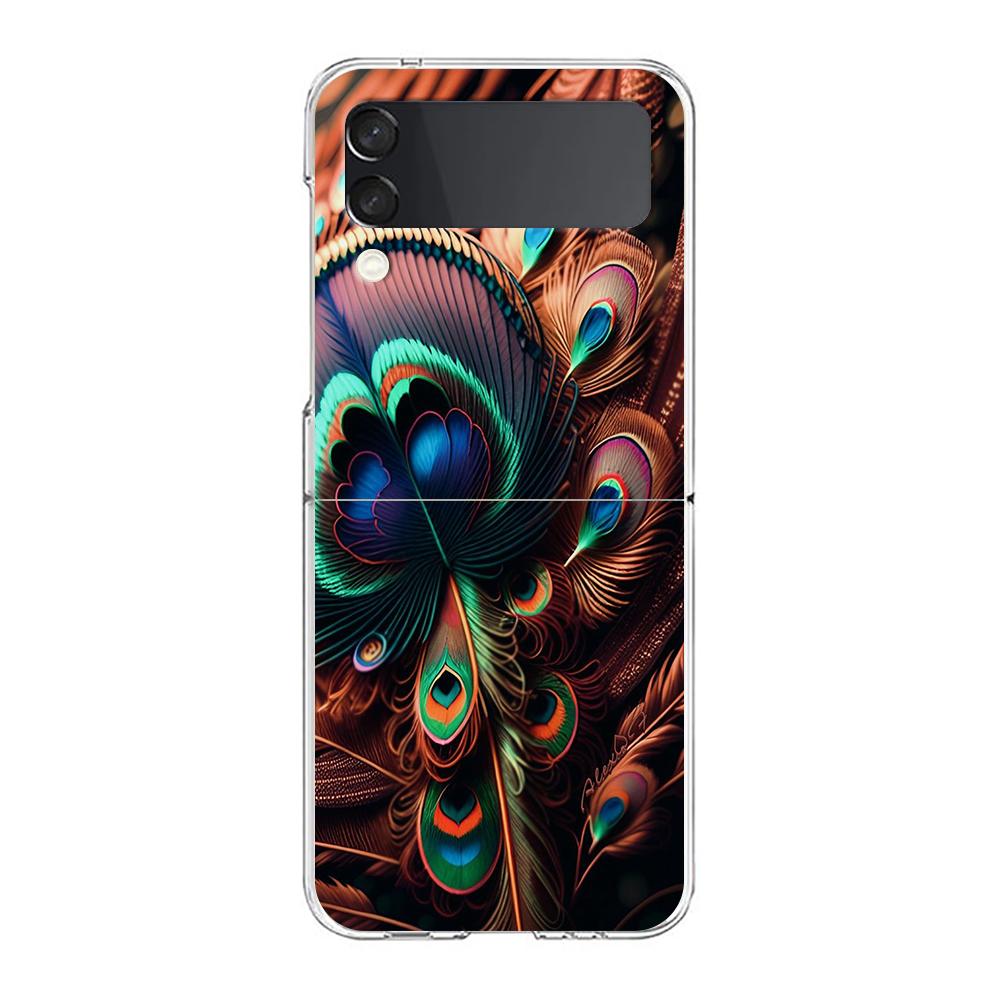 Peacock Feathers Hard PC Phone Case For Samsung Galaxy Z Flip 5 4 3 Transparent Cover For Galaxy Z Flip 6 Foldable Shockproof Z Flip 4
Peacock Feathers Hard PC Phone Case For Samsung Galaxy Z Flip 5 4 3 Transparent Cover For Galaxy Z Flip 6 Foldable Shockproof Z Flip 4