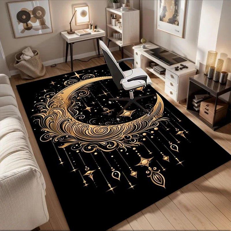 Golden Crescent Moon Wall Art DecorOffice Mat Home Decor Office Desk Chair Carpet for office ph48 60cm by 90cm
Golden Crescent Moon Wall Art DecorOffice Mat Home Decor Office Desk Chair Carpet for office ph48 60cm by 90cm