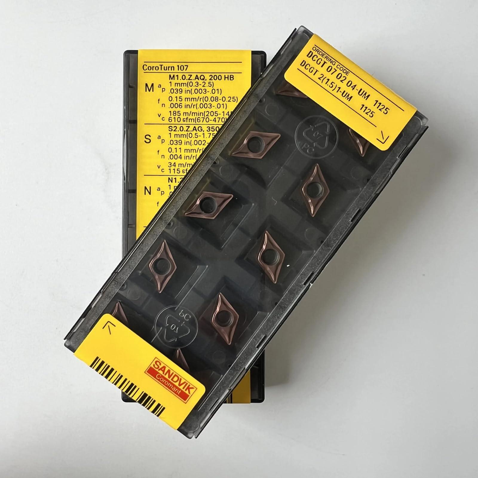 Original Sandvik / DCGT070204-UM 1125 /CNC lathe carbide blade tool 10 Pcs
Original Sandvik / DCGT070204-UM 1125 /CNC lathe carbide blade tool 10 Pcs