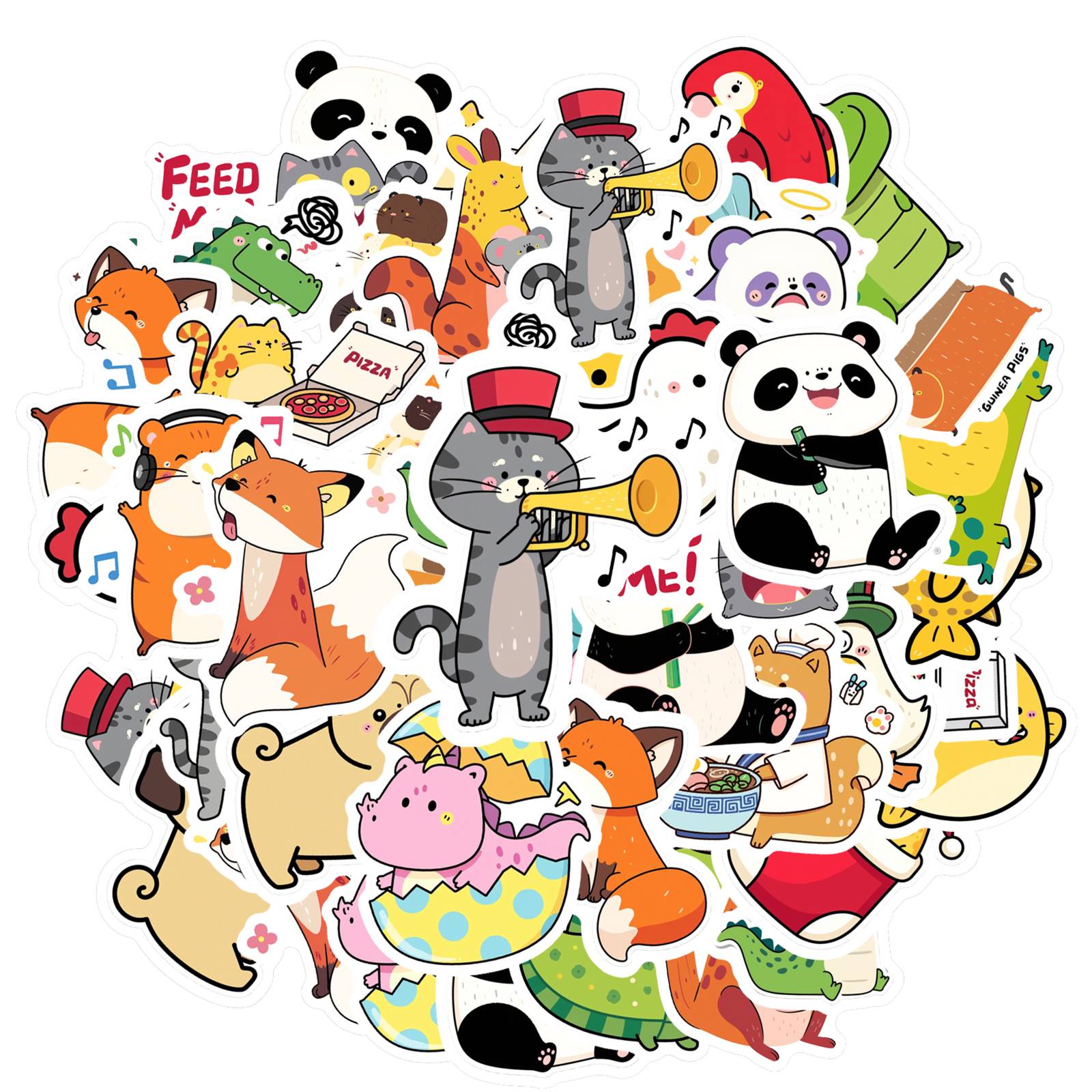 35pcs Cute Food Stickers Cartoon Animals Funny Stickers Stationery Stickers For Guitar Laptop Helmet Skateboard Laptop DIY
35pcs Cute Food Stickers Cartoon Animals Funny Stickers Stationery Stickers For Guitar Laptop Helmet Skateboard Laptop DIY