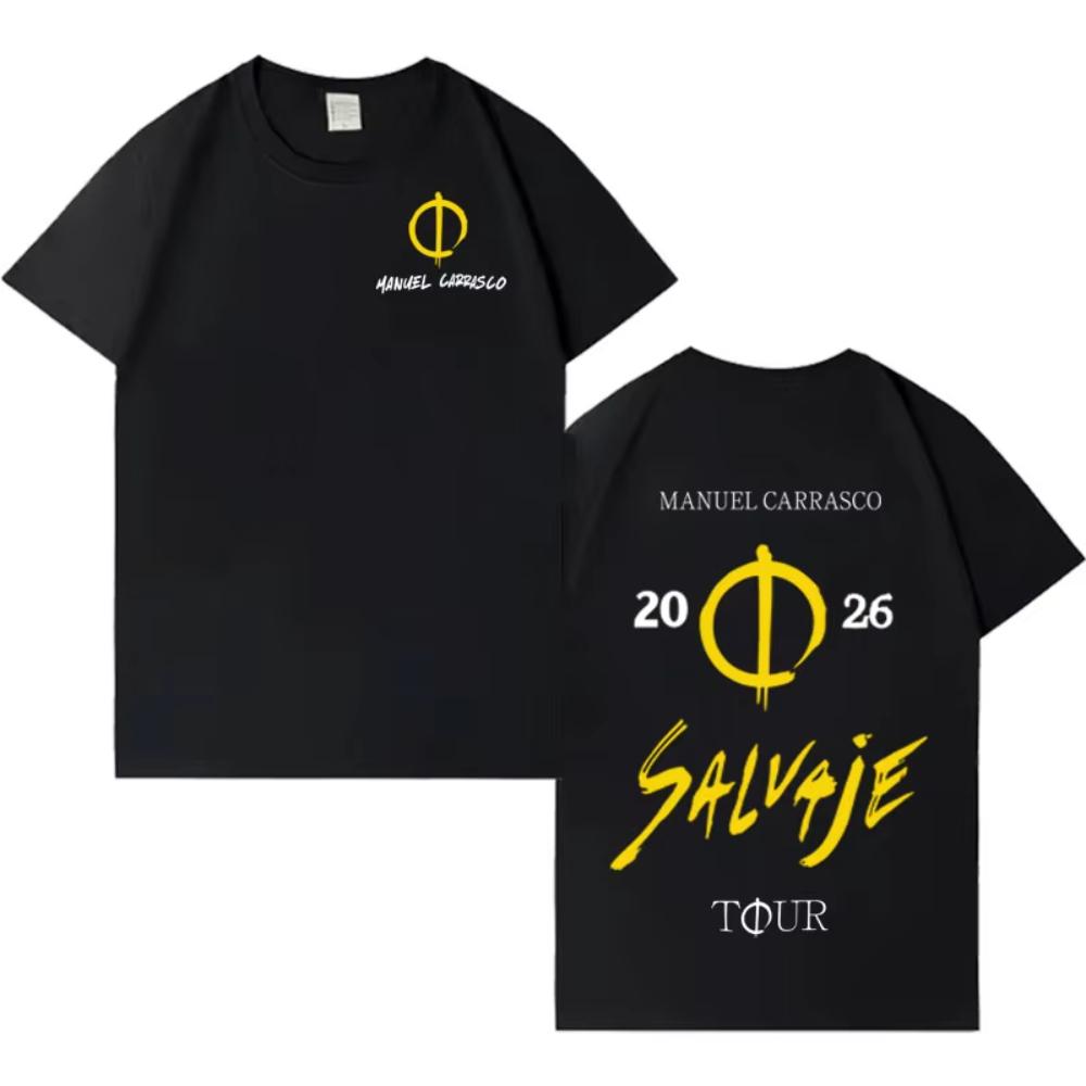 Rapper Unisexuel Carrasco Salvaje Album Tour T Shirts Fashion High Quality Cotton T Shirts Unisex Women Streetwear Comfort Tshirt 2XL
Rapper Unisexuel Carrasco Salvaje Album Tour T Shirts Fashion High Quality Cotton T Shirts Unisex Women Streetwear Comfort Tshirt 2XL