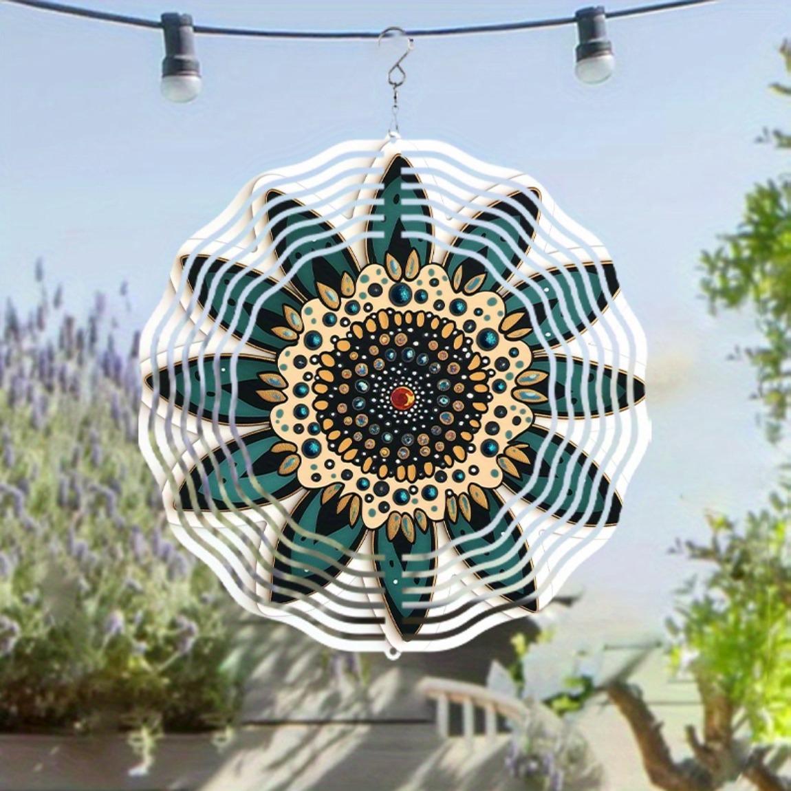 Sunflower Wind Chime for Outdoor Indoor Decor Durable Metal Hanging Garden Patio Porch Jewel Accents Vibrant Blue Green Design 01A
Sunflower Wind Chime for Outdoor Indoor Decor Durable Metal Hanging Garden Patio Porch Jewel Accents Vibrant Blue Green Design 01A