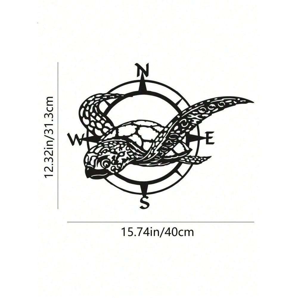 Black Metal Turtle Compass Wall Art, Beach House Decor for Living Room Kitchen Bedroom Garden, Ocean Lover Gift різнокольоровий
Black Metal Turtle Compass Wall Art, Beach House Decor for Living Room Kitchen Bedroom Garden, Ocean Lover Gift різнокольоровий