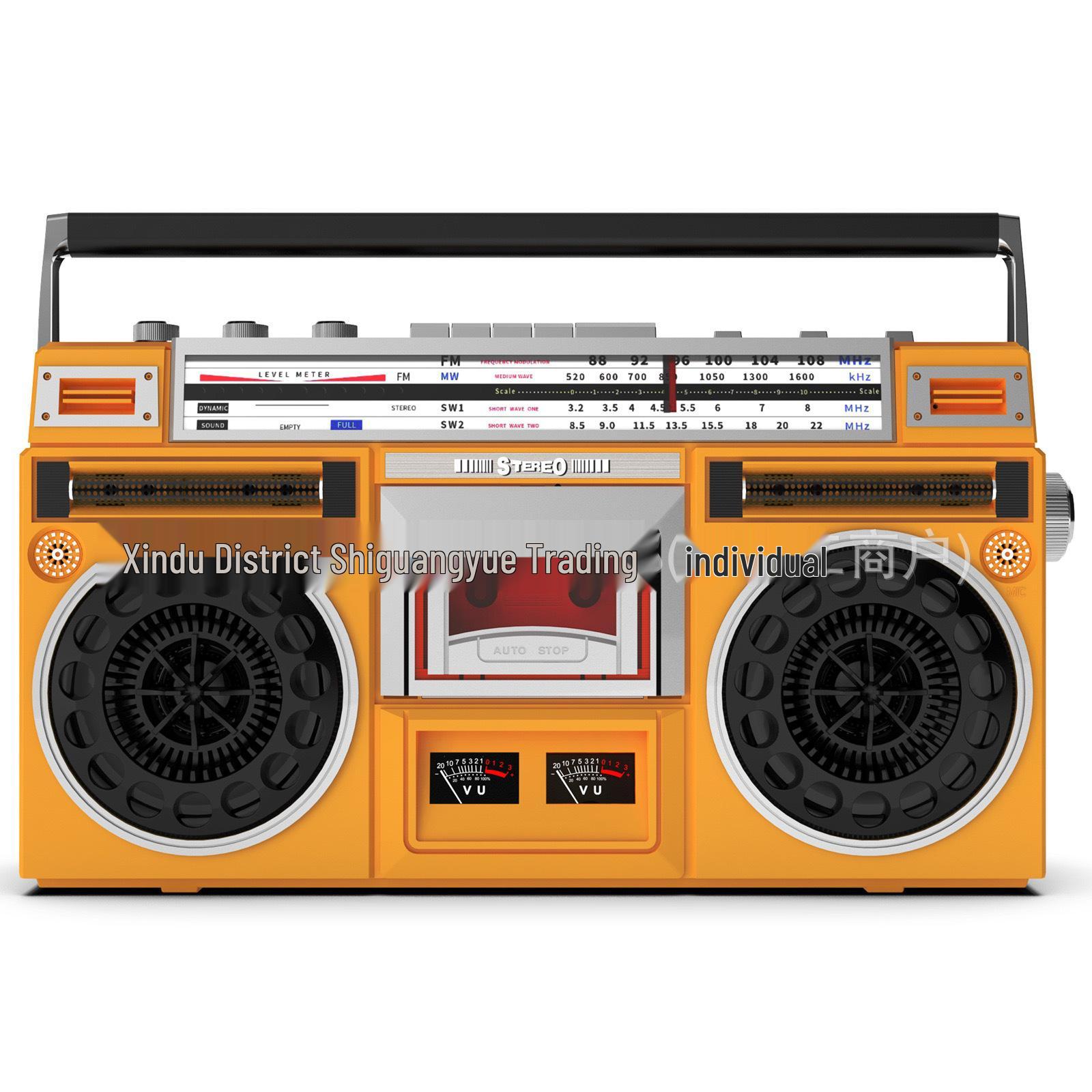 Vintage Portable Cassette Player with USB, Bluetooth, and Radio Recorder
Vintage Portable Cassette Player with USB, Bluetooth, and Radio Recorder