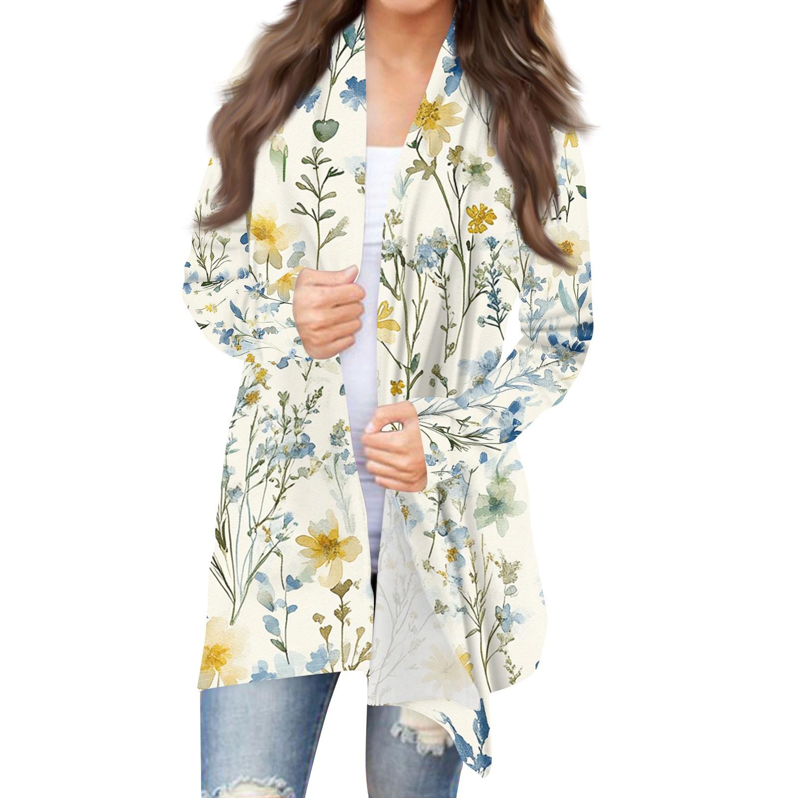 Женская мода повседневная винтажная цветочная набивная куртка-кардиган средней длины S жёлтый
Женская мода повседневная винтажная цветочная набивная куртка-кардиган средней длины S жёлтый