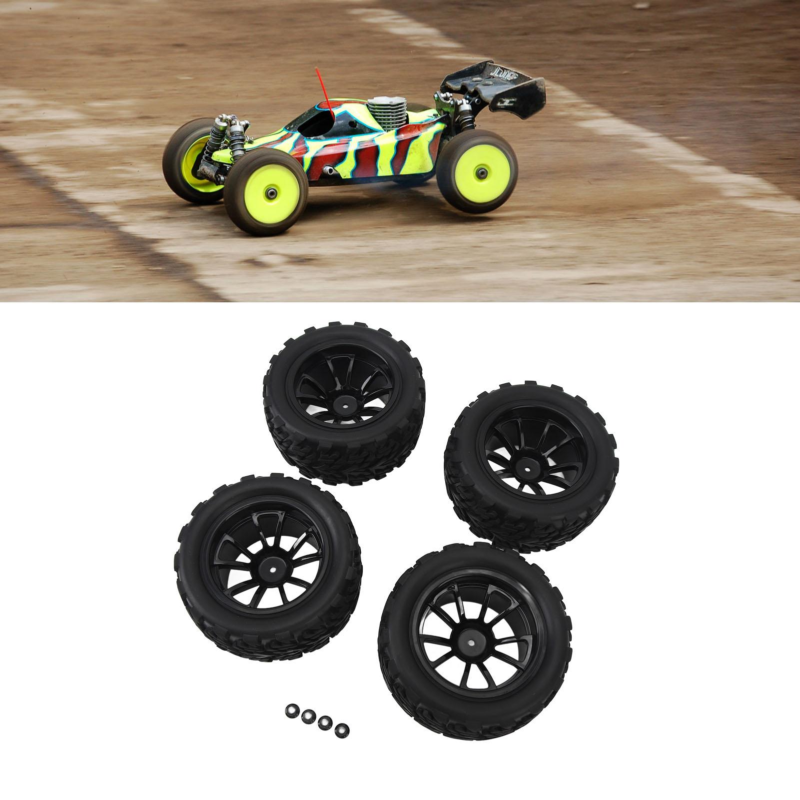 4pcs RC Car Wheels Tires Universal 10 Spoke Rims Rubber with M4 Lock Nut RC Car 1/10 Wheels Tires for Replacement
4pcs RC Car Wheels Tires Universal 10 Spoke Rims Rubber with M4 Lock Nut RC Car 1/10 Wheels Tires for Replacement