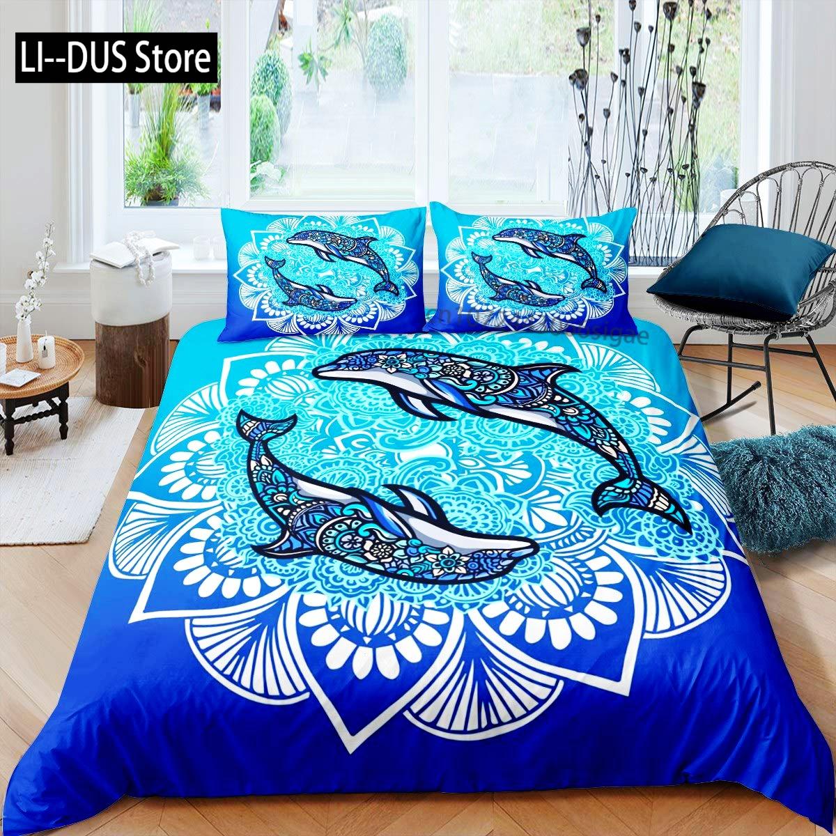 Bedding Set Cute Dolphin Printed Duvet Cover Light Blue Starry Sky Decor Bedding Collection Soft Duvet Cover Room Decor 3Pcs 135x200cm
Bedding Set Cute Dolphin Printed Duvet Cover Light Blue Starry Sky Decor Bedding Collection Soft Duvet Cover Room Decor 3Pcs 135x200cm