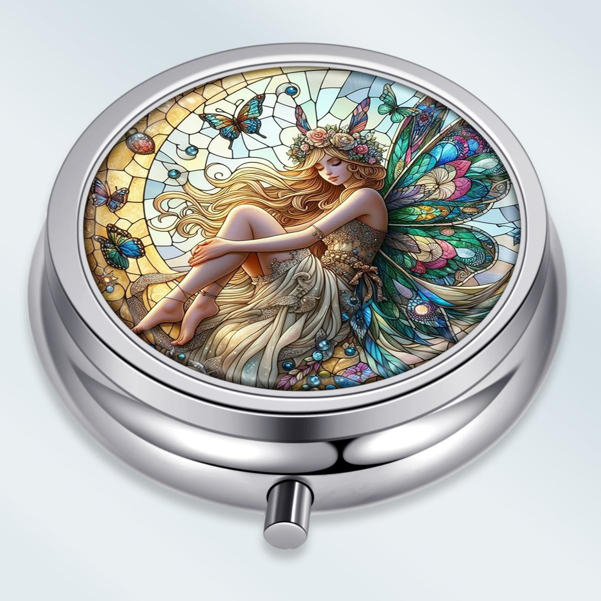 Portable Pill Box with 3 Compartments, Mini Metal Medicine Organizer Case, Cute Printed Pill Container for Vitamins, Pills, Jewelry, Travel, Daily Use
Portable Pill Box with 3 Compartments, Mini Metal Medicine Organizer Case, Cute Printed Pill Container for Vitamins, Pills, Jewelry, Travel, Daily Use