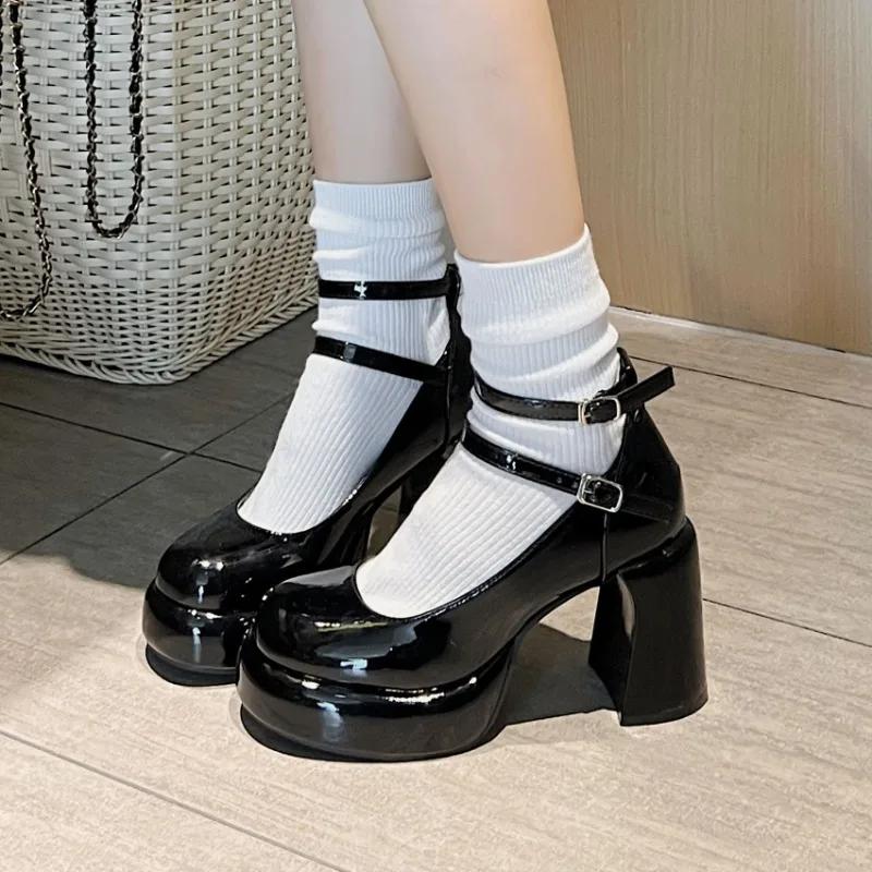 Мода 2024 Лето Новые Сладкие Круглый Носок Квадратный Каблук Пряжка Женская Обувь Роскошный Бренд Джейн Вечеринка Туфли на Высоком Каблуке 35 чёрный
Мода 2024 Лето Новые Сладкие Круглый Носок Квадратный Каблук Пряжка Женская Обувь Роскошный Бренд Джейн Вечеринка Туфли на Высоком Каблуке 35 чёрный