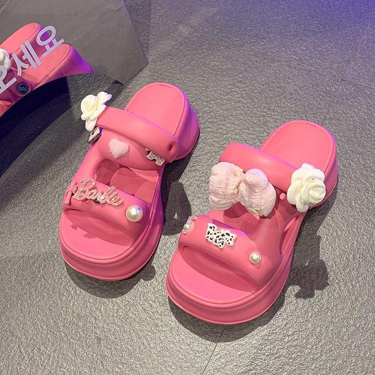 Милые тапочки в стиле феи женские Мэри Джейн в новой моде 2024 года, наступающие на дерьмо, сандалии с толстой подошвой и дырками, прилив 40 розы красного
Милые тапочки в стиле феи женские Мэри Джейн в новой моде 2024 года, наступающие на дерьмо, сандалии с толстой подошвой и дырками, прилив 40 розы красного