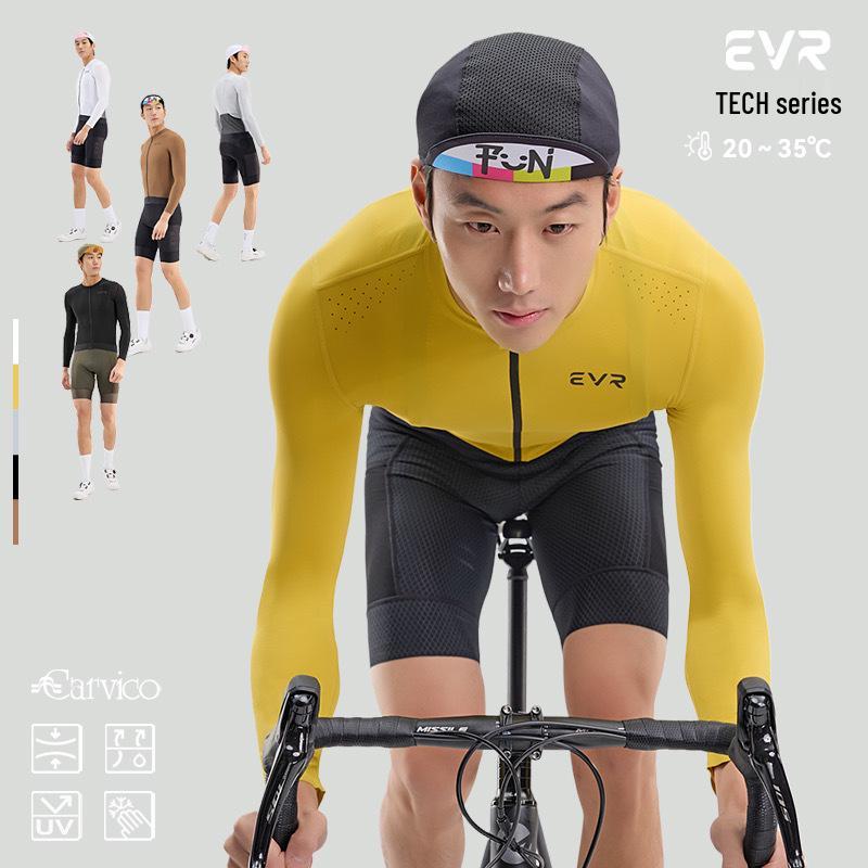EVR Tech Men s Long Sleeve Cycling Jersey - Moisture-Wicking, UV Protection, Spring/Summer Road Bike Top Extra Extra Extra Large
EVR Tech Men s Long Sleeve Cycling Jersey - Moisture-Wicking, UV Protection, Spring/Summer Road Bike Top Extra Extra Extra Large