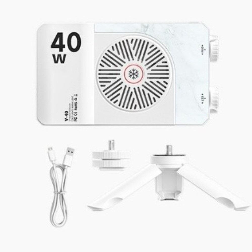 Dual Color Temperature 40W LED Camera Light 4400mAh Rechargeable 0-100% Adjustable Photography Lighting 2800K-9000K білий
Dual Color Temperature 40W LED Camera Light 4400mAh Rechargeable 0-100% Adjustable Photography Lighting 2800K-9000K білий