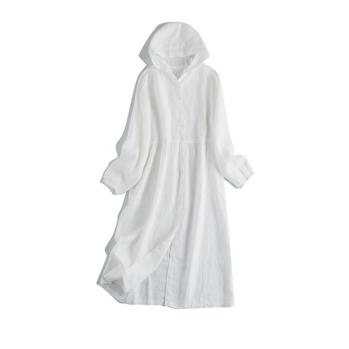 Artistic Linen Long Sleeve Sun Protection Windbreaker Dress One Size
Artistic Linen Long Sleeve Sun Protection Windbreaker Dress One Size