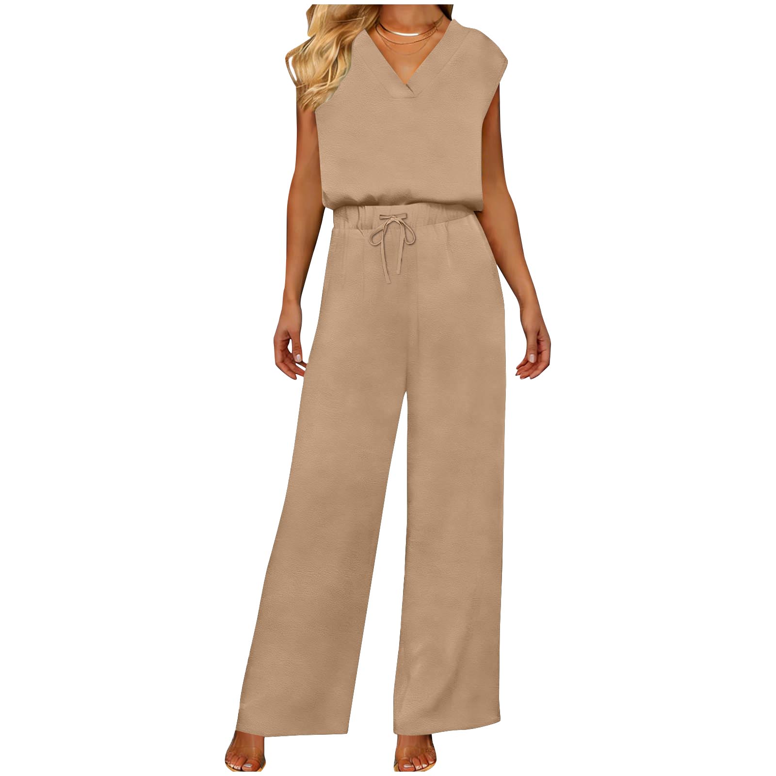 Women s Fashionable, Casual And Comfortable Plain V-neck Tank Top And Trousers Two-Piece Set XL хакі
Women s Fashionable, Casual And Comfortable Plain V-neck Tank Top And Trousers Two-Piece Set XL хакі