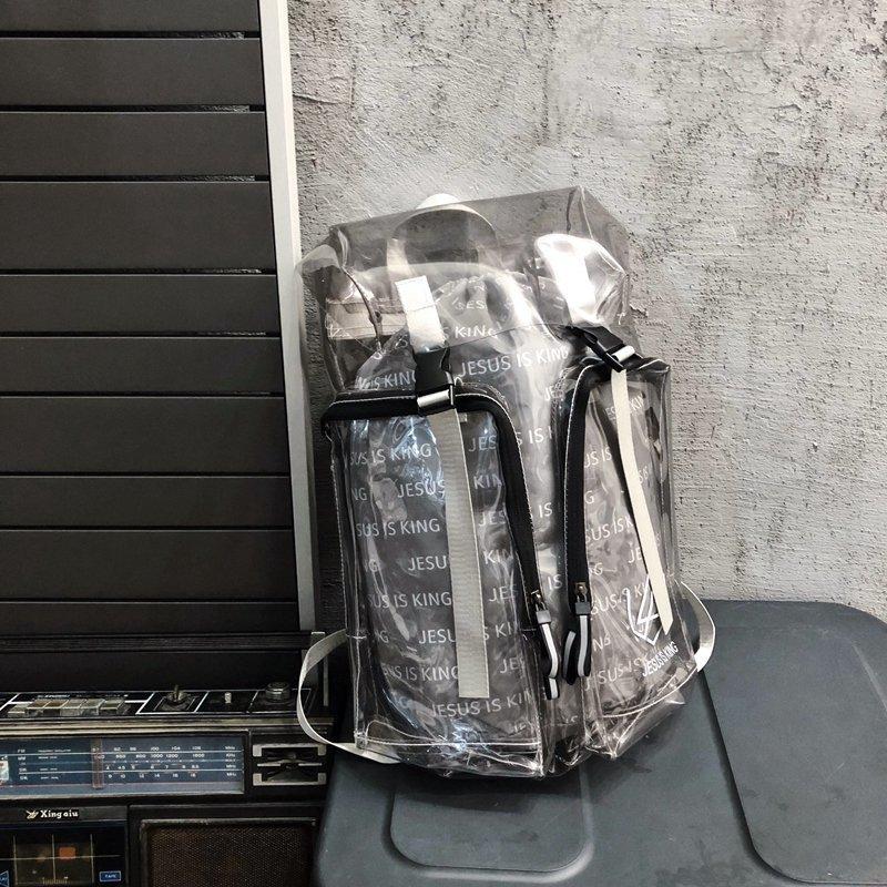 European and American Trendy Backpack, Large Capacity Transparent Backpack, 3M Reflective PVC Personalized Backpack, Women s Ins прозорий колір чорний
European and American Trendy Backpack, Large Capacity Transparent Backpack, 3M Reflective PVC Personalized Backpack, Women s Ins прозорий колір чорний