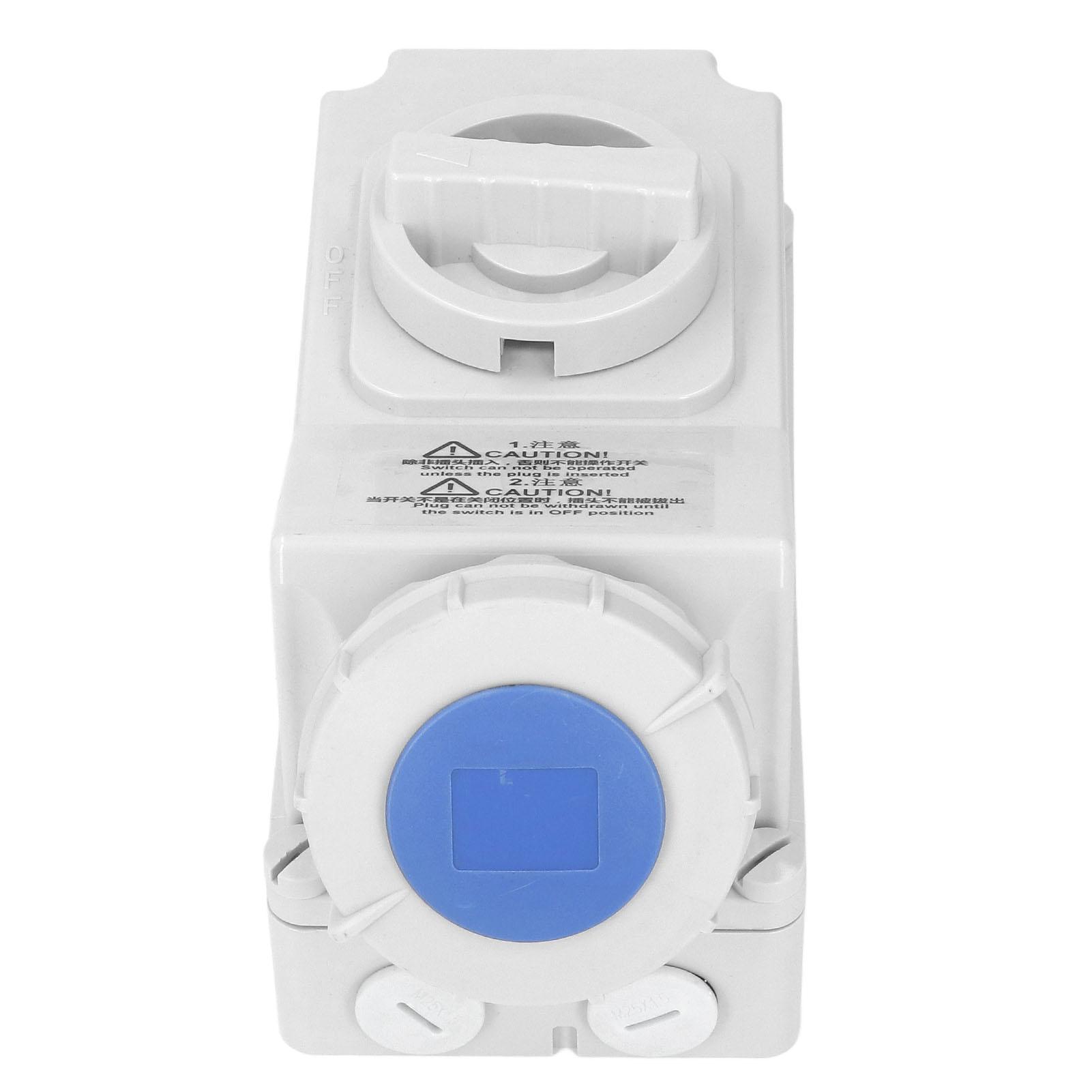 Outdoor Waterproof Socket 32A 3 Pin IP67 Waterproof Dustproof 2P+E Industrial Interlock Switch Socket 220‑250V
Outdoor Waterproof Socket 32A 3 Pin IP67 Waterproof Dustproof 2P+E Industrial Interlock Switch Socket 220‑250V