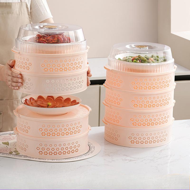 Hollow Vegetable Cover with Multiple Layers of Food Dust PreventionCovering The Dining Table with Leftover Food At Home The second floor рожевий
Hollow Vegetable Cover with Multiple Layers of Food Dust PreventionCovering The Dining Table with Leftover Food At Home The second floor рожевий