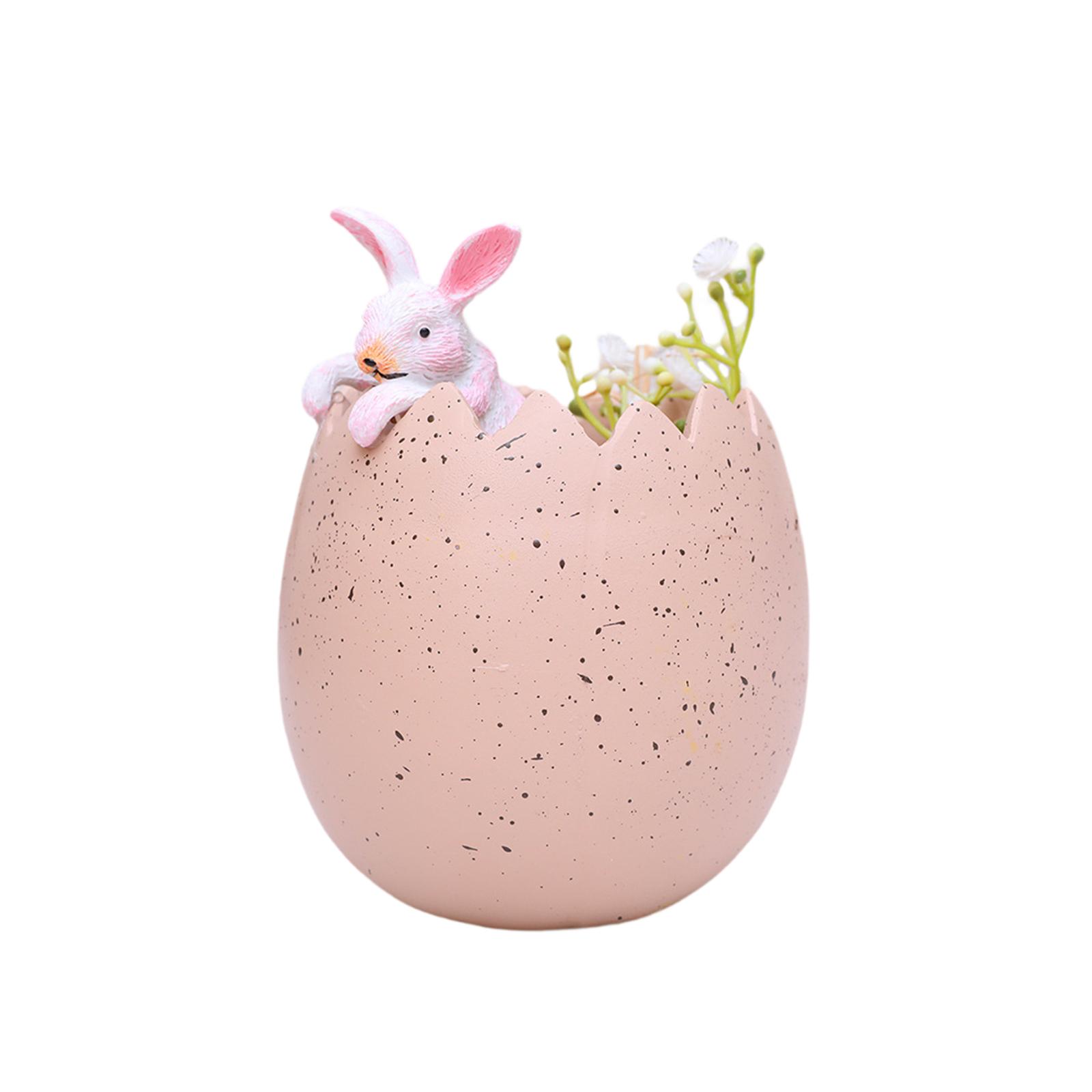 Cute Eggshell Rabbit Figurine Resin Tabletop Ornament for House Decor Easter Miniature Decoration рожевий
Cute Eggshell Rabbit Figurine Resin Tabletop Ornament for House Decor Easter Miniature Decoration рожевий