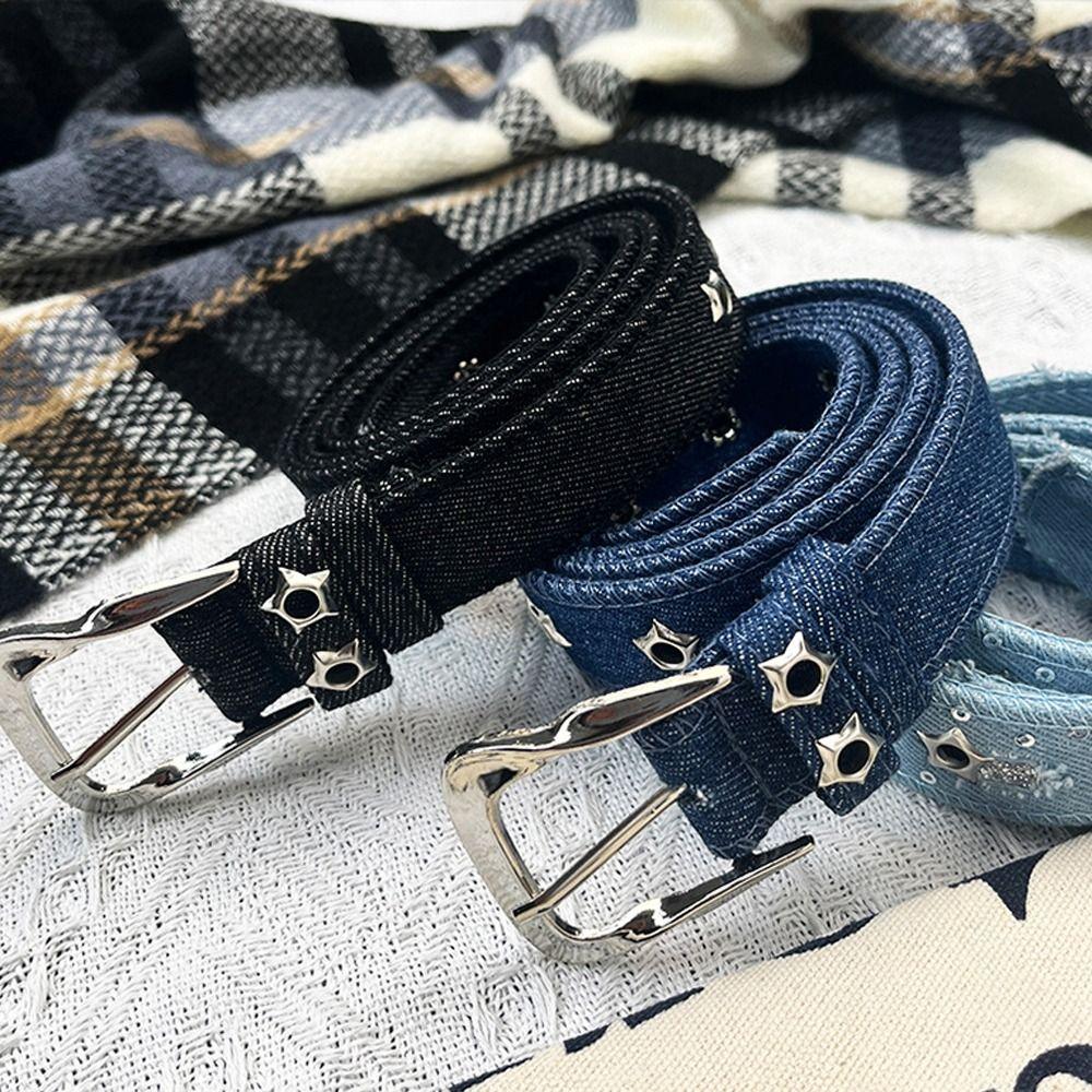 Pin Buckle Waist Strap Punk Denim Style Waist Belts Fashion Waistband Women світло-синій колір
Pin Buckle Waist Strap Punk Denim Style Waist Belts Fashion Waistband Women світло-синій колір