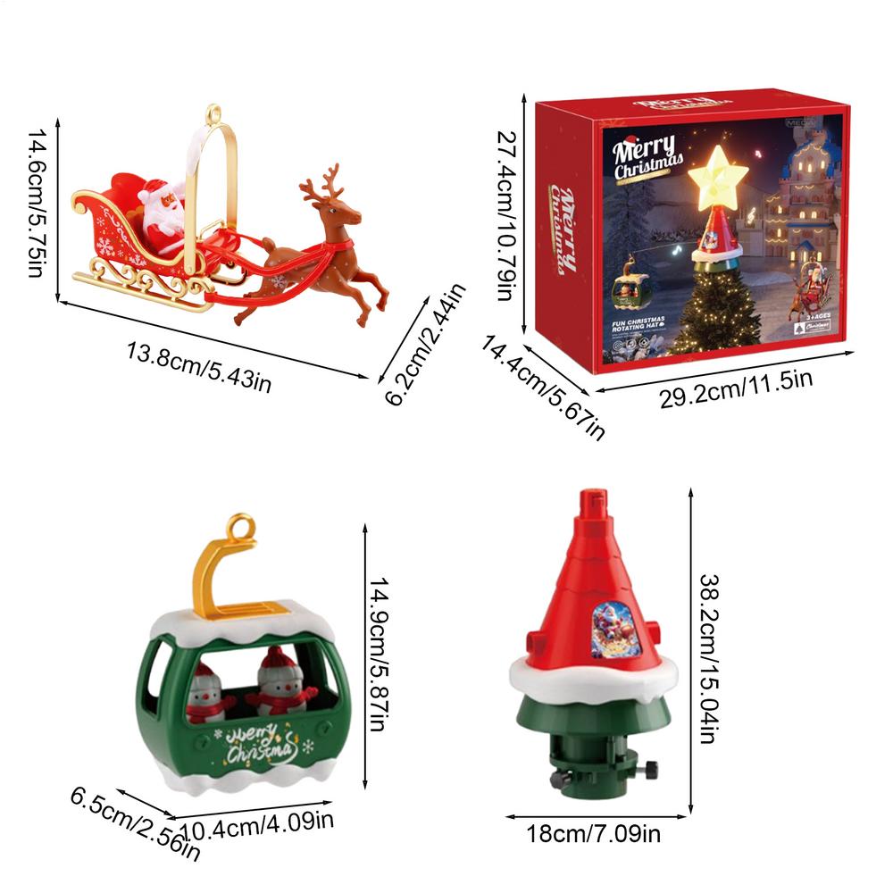 Christmas Tree Topper Rotating Treetop Decoration Tree Topper Ornaments With LED Light And Music Christmas Decor
Christmas Tree Topper Rotating Treetop Decoration Tree Topper Ornaments With LED Light And Music Christmas Decor