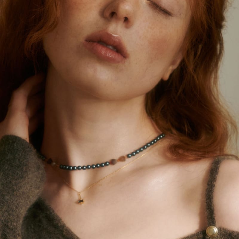 BSWAN Aurora Green Shine Necklace Aurora Green Black Pearl
BSWAN Aurora Green Shine Necklace Aurora Green Black Pearl