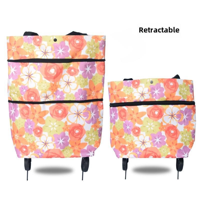 Портативная складная тележка для покупок из ткани Оксфорд с ручкой
Портативная складная тележка для покупок из ткани Оксфорд с ручкой