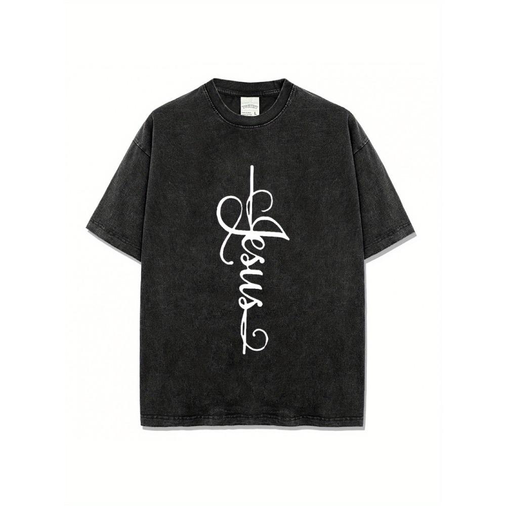 Men Luxury Jesus Graphic Tee - Retro Y2K Washed Color Design, Casual Hip Hop Streetwear Cotton S
Men Luxury Jesus Graphic Tee - Retro Y2K Washed Color Design, Casual Hip Hop Streetwear Cotton S