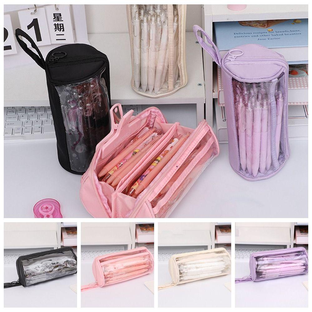 PVC Large Capacity Pencil Bag Dirt Resistant Zipper Pencil Case School Supplies фіолетовий
PVC Large Capacity Pencil Bag Dirt Resistant Zipper Pencil Case School Supplies фіолетовий