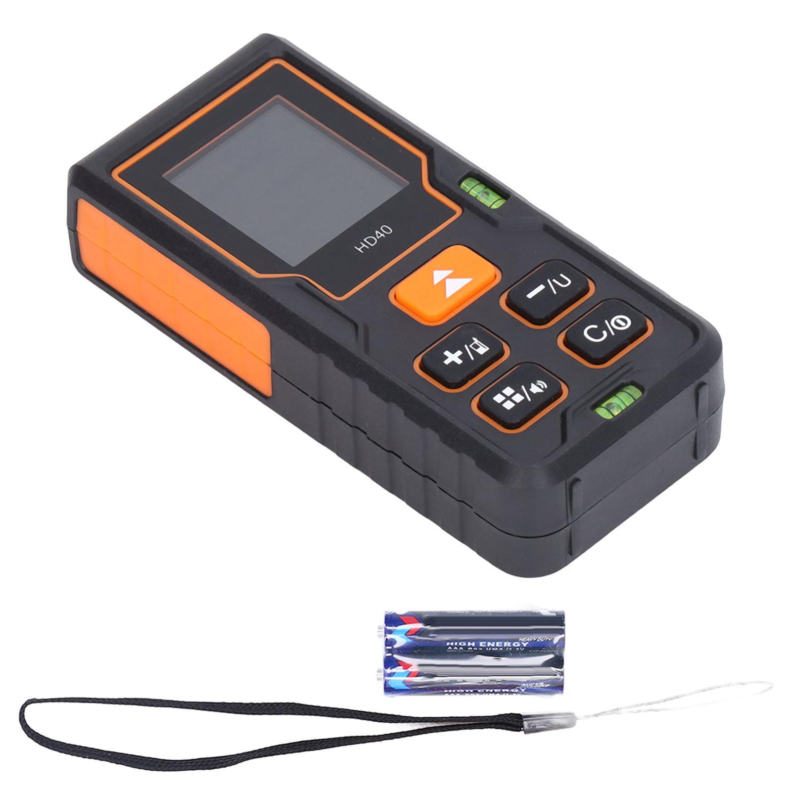 Laser Measure Distance Meter 40m Digital Display Tool for Construction Decoration HD40
Laser Measure Distance Meter 40m Digital Display Tool for Construction Decoration HD40