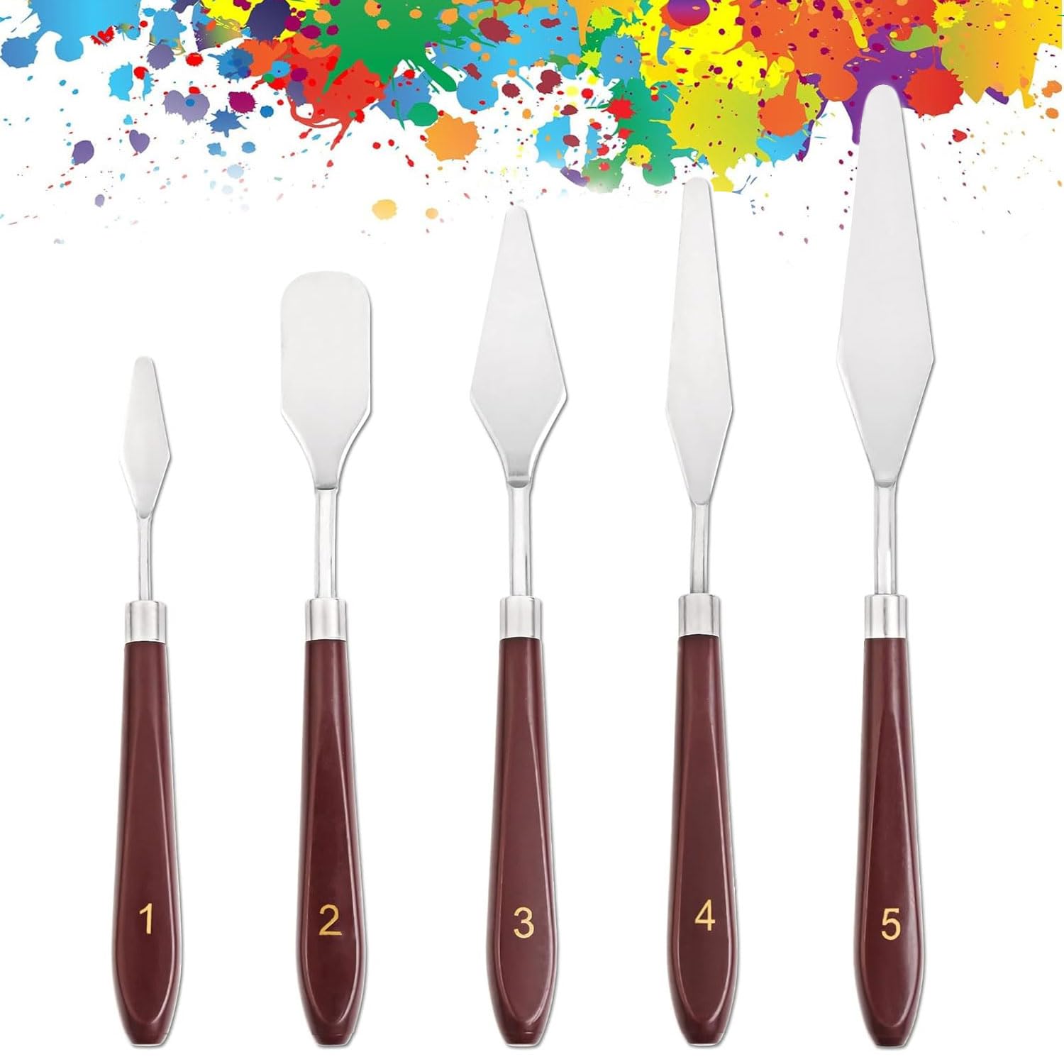 Палитра для рисования Набор для смешивания цветов масляной живописи Нержавеющая сталь Акварельный нож, Нож, 5, Шпатель, Шпатель, Шпатель, Инструменты, Прочный,
Палитра для рисования Набор для смешивания цветов масляной живописи Нержавеющая сталь Акварельный нож, Нож, 5, Шпатель, Шпатель, Шпатель, Инструменты, Прочный,