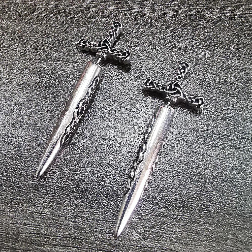 Punk Vintage Sword Stud Earrings For Men Women Vikings Celtic Knots Amulet Earrings Fashion Jewelry Wholesale
Punk Vintage Sword Stud Earrings For Men Women Vikings Celtic Knots Amulet Earrings Fashion Jewelry Wholesale
