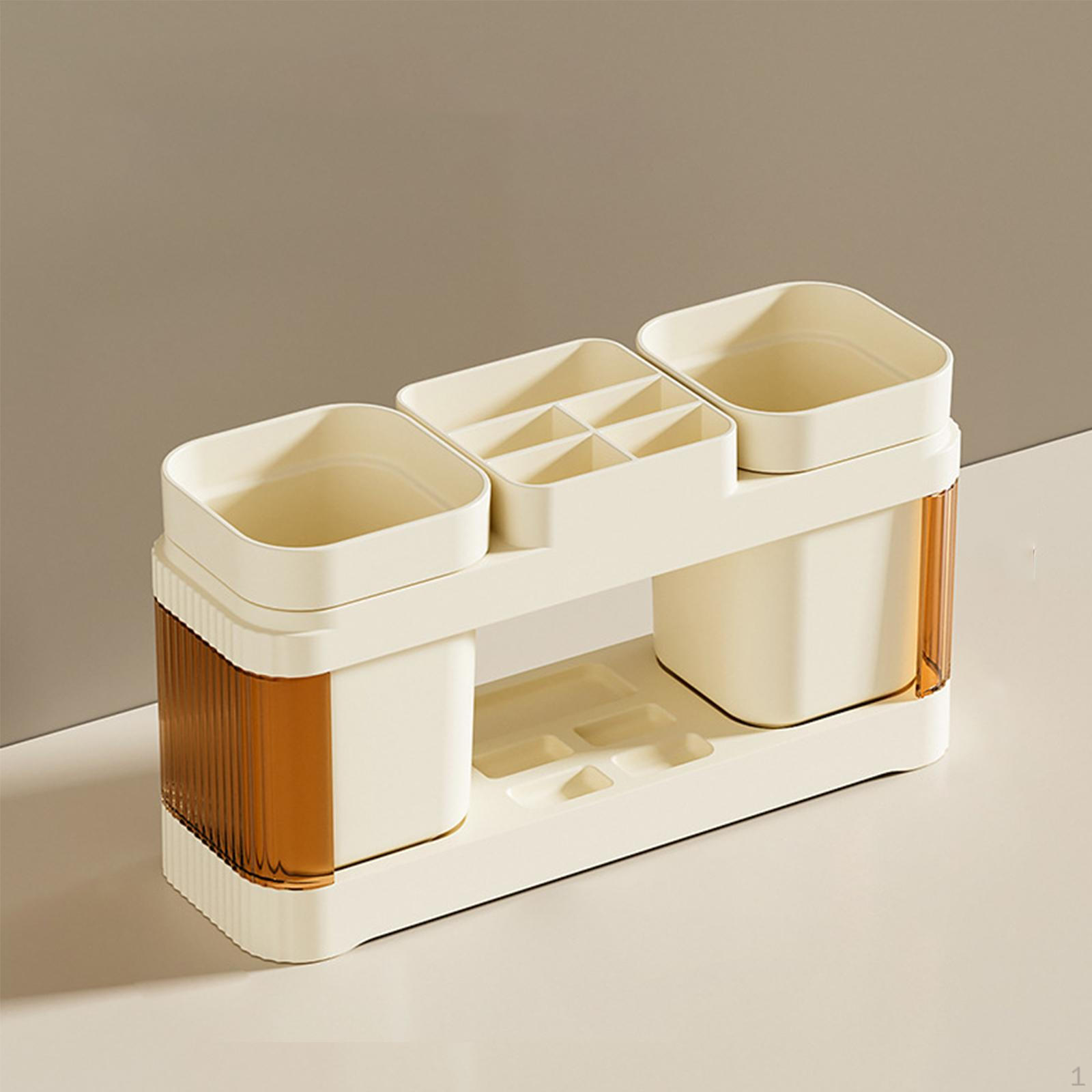 Toothbrush Cup Holder Toothpaste Storage Rack Divide Parts Easy to Clean Nonslip Standing Shelf помаранчевий
Toothbrush Cup Holder Toothpaste Storage Rack Divide Parts Easy to Clean Nonslip Standing Shelf помаранчевий