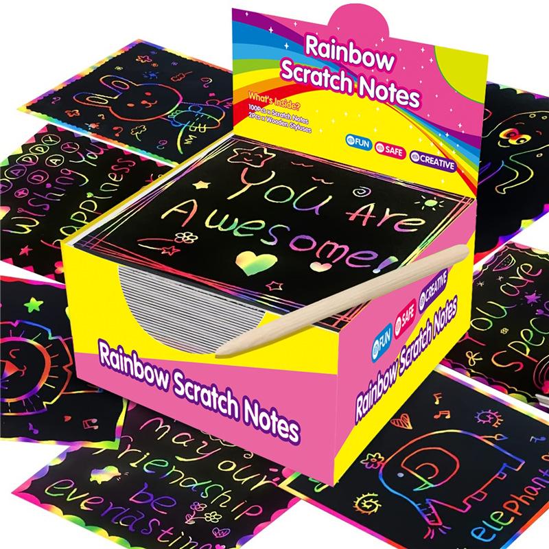 Scratch & Doodle Colorful Sticky Notes for Kids - DIY Drawing Paper for Primary School Students, Hot-Selling Color Scratch Art Sheets
Scratch & Doodle Colorful Sticky Notes for Kids - DIY Drawing Paper for Primary School Students, Hot-Selling Color Scratch Art Sheets