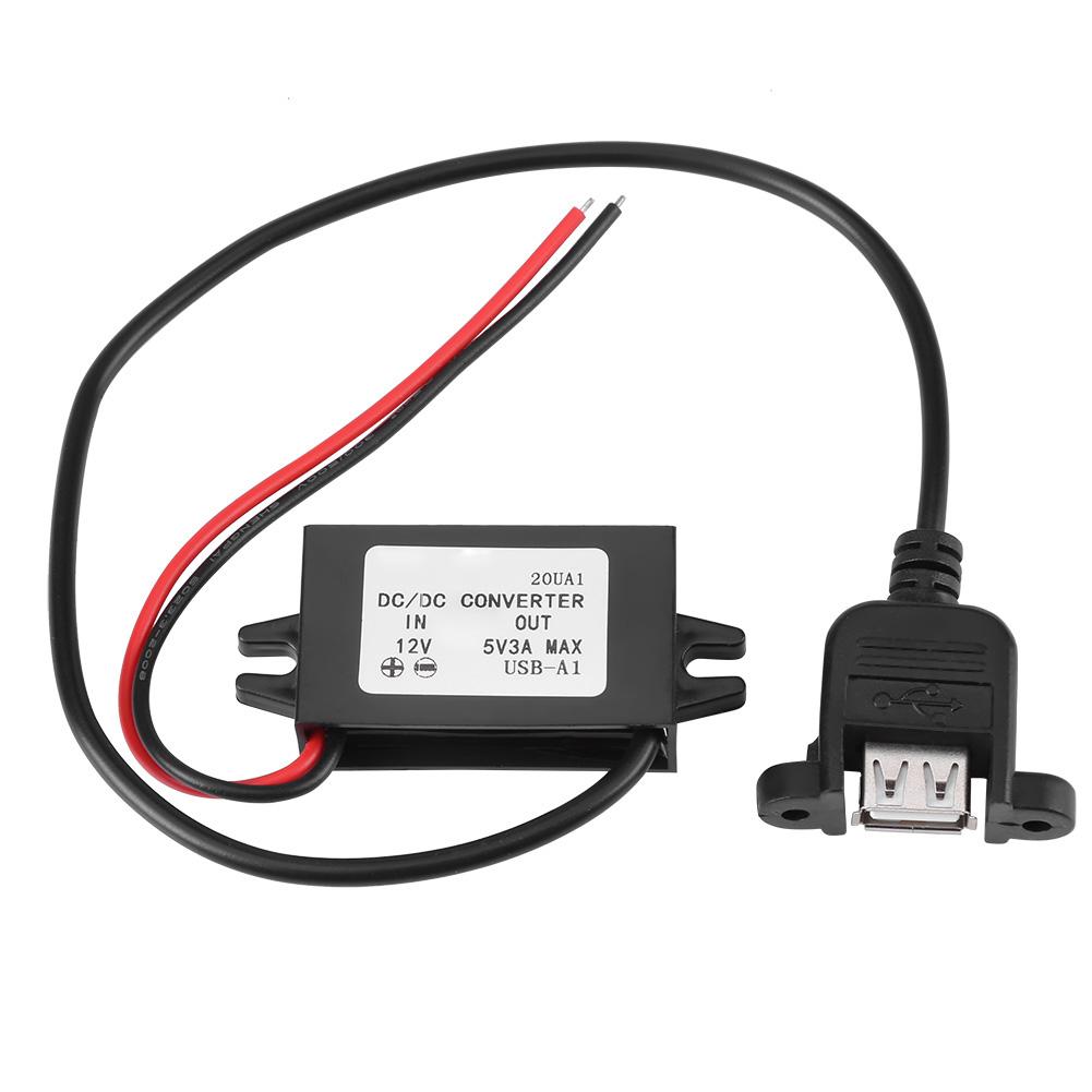 Автомобильный DC 12V в 5V 3A 15W понижающий преобразователь-регулятор с USB-разъемом для монтажа на панель
Автомобильный DC 12V в 5V 3A 15W понижающий преобразователь-регулятор с USB-разъемом для монтажа на панель