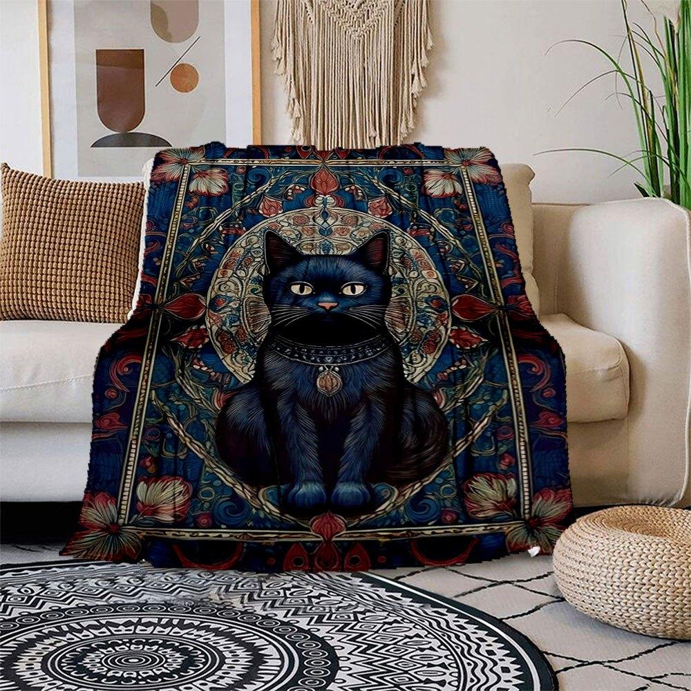 Art Nouveau Black Cat Tapestry Wall Hanging Blanket Flannel Throw Blanket for Sofa, Bed, Travel, Camping, Office, Couch, Chair, And Bed Gif 150x180cm
Art Nouveau Black Cat Tapestry Wall Hanging Blanket Flannel Throw Blanket for Sofa, Bed, Travel, Camping, Office, Couch, Chair, And Bed Gif 150x180cm