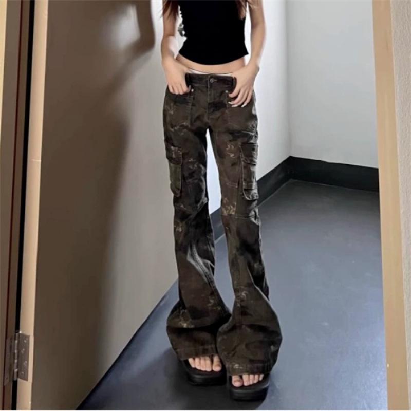 Women s Plus Size Camouflage High Waist Multi-Pocket Flare Jeans Small камуфляжный
Women s Plus Size Camouflage High Waist Multi-Pocket Flare Jeans Small камуфляжный