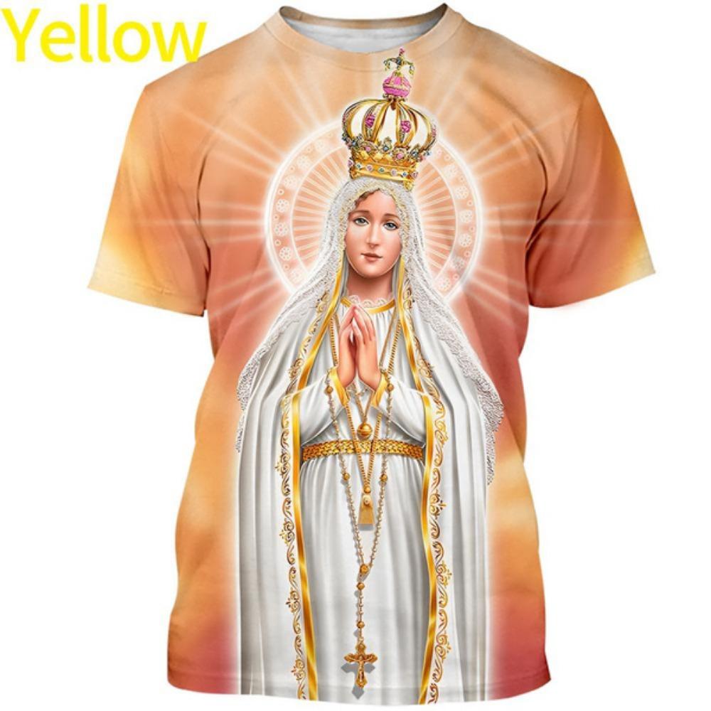 Female Fashion Virgin Mary 3D Printing T Shirt Christian Mother of God Personality Short Sleeved Women s T Shirt S
Female Fashion Virgin Mary 3D Printing T Shirt Christian Mother of God Personality Short Sleeved Women s T Shirt S