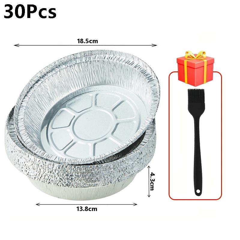 Disposable Round Foil Trays Silver Foil Flan Dish for Air Fryers Baking Cooking Storage Roasting Food Container Kitchen Supplies
Disposable Round Foil Trays Silver Foil Flan Dish for Air Fryers Baking Cooking Storage Roasting Food Container Kitchen Supplies