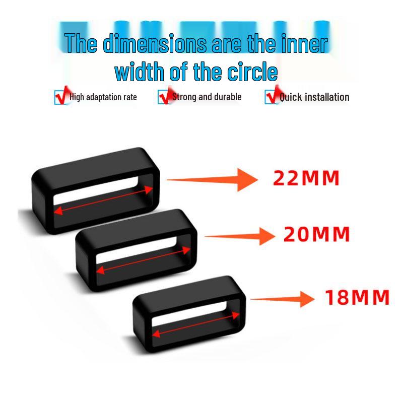Силиконовое кольцо-застежка для ремешка часов - от 16 до 26 мм Водонепроницаемый аксессуар 22mm чёрный
Силиконовое кольцо-застежка для ремешка часов - от 16 до 26 мм Водонепроницаемый аксессуар 22mm чёрный