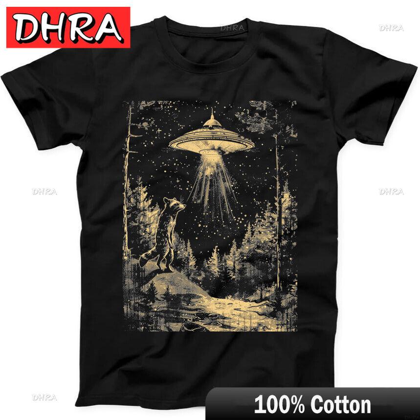 Raccoon and UFO Night Best Seller Funny Gift Black Tee T Shirt Artwork for Unisex Streetwear Graphic Tee Minimalist Aesthetic Tops 4XL
Raccoon and UFO Night Best Seller Funny Gift Black Tee T Shirt Artwork for Unisex Streetwear Graphic Tee Minimalist Aesthetic Tops 4XL
