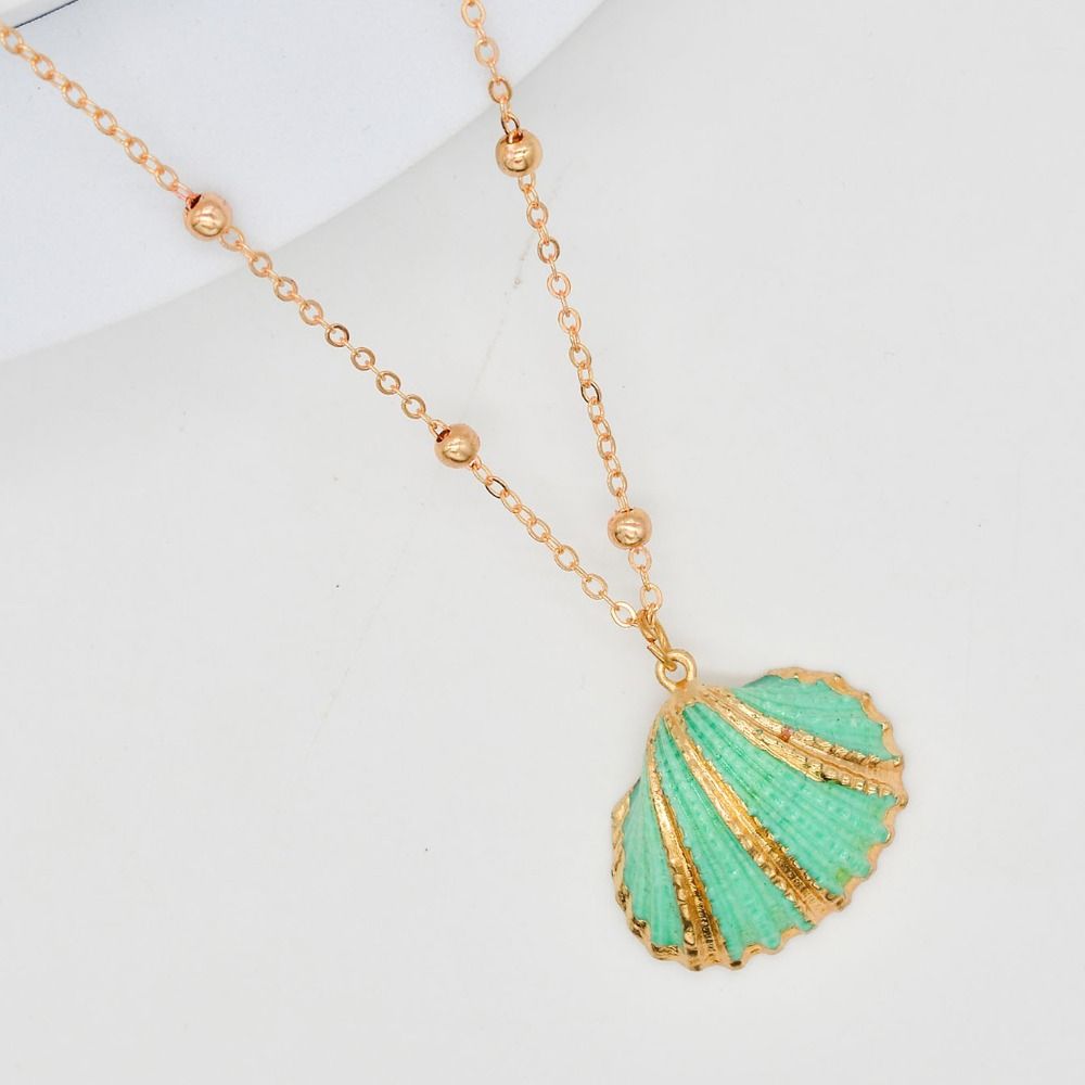Sea Beach Shell Pendant Necklace Jewelry Bohemia Chain Choker Creative Conch Shell Necklace Friend
Sea Beach Shell Pendant Necklace Jewelry Bohemia Chain Choker Creative Conch Shell Necklace Friend