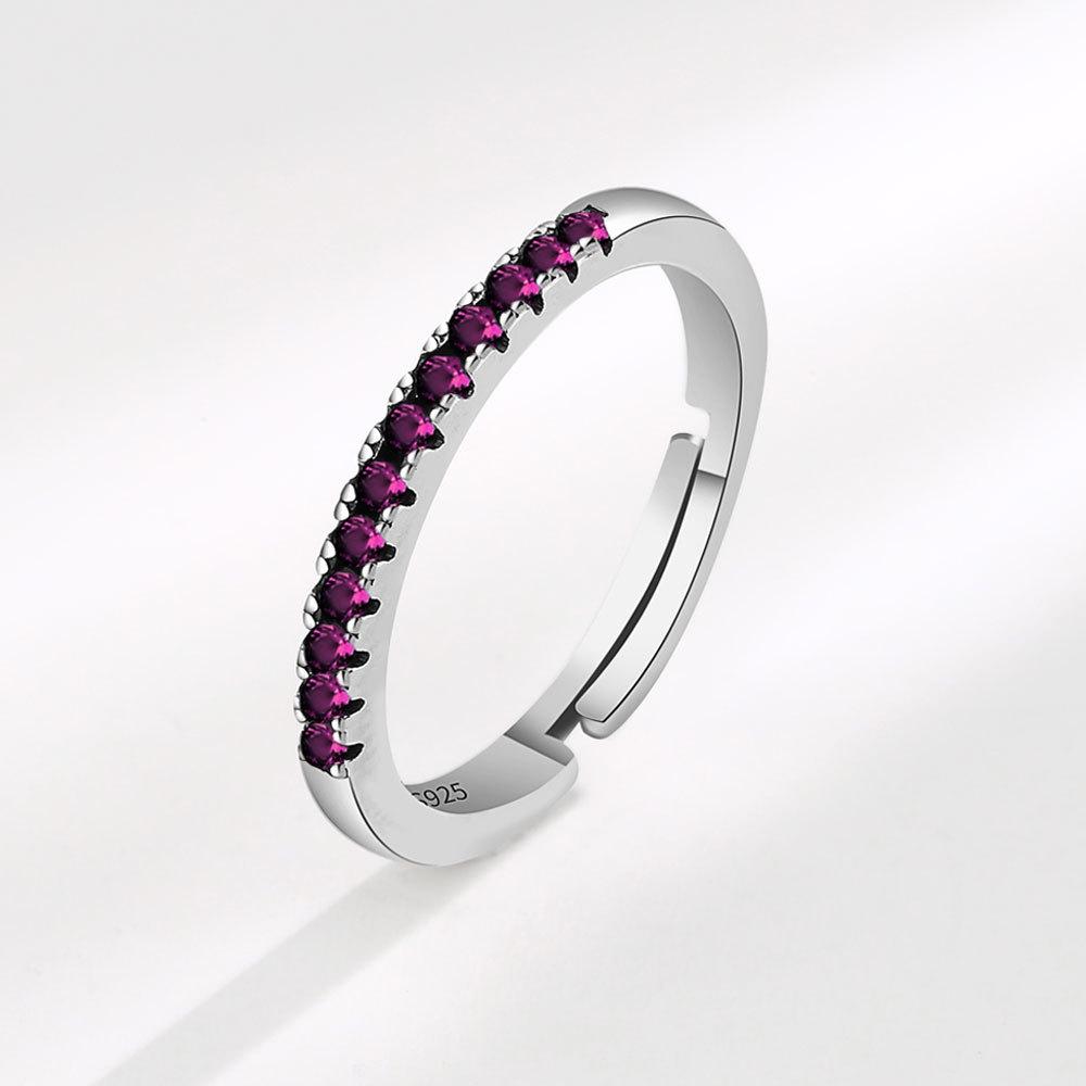 S925 Silver Rainbow Zircon Ring For Women Light Luxury Niche Colorful Band Fashion Jewelry Gift Adjustable opening
S925 Silver Rainbow Zircon Ring For Women Light Luxury Niche Colorful Band Fashion Jewelry Gift Adjustable opening
